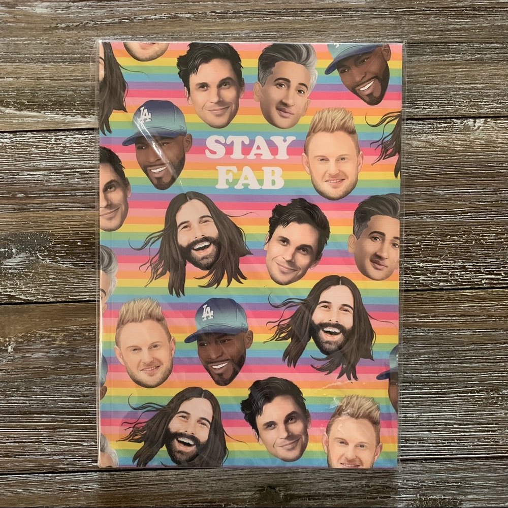 🌈 Queer Eye ‘STAY FAB’ Lined Notebook